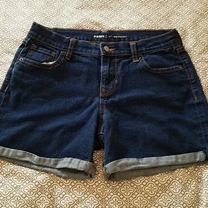 Old Navy dark denim shorts